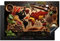 KitchenYeah© Protezione Piano Cottura Tappetino per Induzione 80x52 cm Cucina Proteggi Coprifornello Antiscivolo Mappa del mondo - Erbe - Calcestruzzo