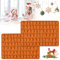 ADERTOS 2 Stk Silikonform Weihnachten Schneeflocke Mini Backform Weihnachtsbaum Schokoladenformen Antihaft Silikon Form Schneemann Lebkuchenmann Kuchenform für Muffins Cupcakes Kuchen Süßigkeiten