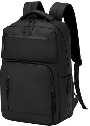 SUIKIHUM Laptop Backpack for Men,Flight Approve Daypack Anti-Theft Rucksack | Waterproof Travel Backpack,with 15.6-inch Laptop Sleeve,Black