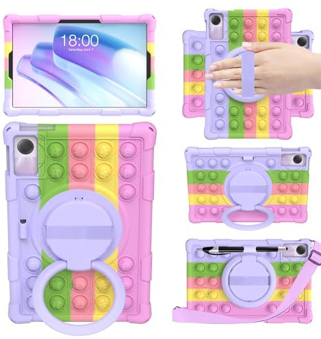 EspZanthic Funda Universal 10.1 Tablet Compatible con DOOGEE U9/U10/T10 Pro/YESTEL T5/T13/ Oangcc 10.1/ ZIOVO 10/ JUSYEA J5/ DMOAO 10.1/ RUSHAR 10.1/ SIMPLORI 10.1