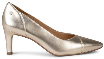 Glam S - Zapatos de salón de tacón bajo Platino, EU 41