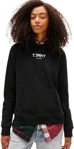 Tommy Jeans Damen Tjw Reg ESS Logo 2 Hoodie EXT Dw0dw21921 Kapuzenpullover (1er Pack)