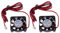 Lot de 2 ventilateurs silencieux 24 V 40 mm x 40 mm x 10 mm 4010 sans balais pour imprimante 3D