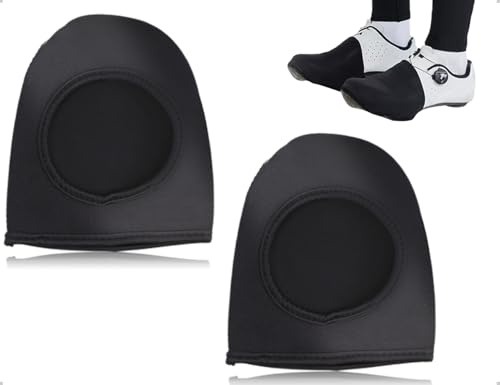 AOYEGIC Überschuhe,Winddichte Fahrrad Zehenwärmer Schuhüberzieher,verwendet für Herren und Damen Zuhause Camping Radsport Outdoor-Aktivitäten MTB(Schwarz)