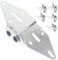 KITANDOVE 6Pièces Charnières de Porte de Garage Kit de Résistantes pour Remplacement de Portes Résidentielles et Durable et Antirouille