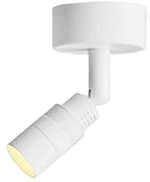 Jadssox Zoombarer 3°-60°-Deckenstrahler, kleiner LED-Richtstrahler, verstellbare Deckenstrahler, freiliegend montierte Fokus-Akzentlampen für die Kunstwerkbeleuchtung im Wohnzimmer(White-4000K)