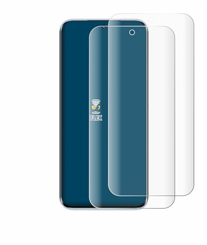 BROTECT Schutzfolie für Tecno Pova Slim | 2 Stück Transparenter Displayschutz Made in Germany Klare Full-Screen Folie Full-Cover 3D Curved Montage Kit