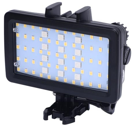 Jiawu Kompaktes RGB-Tauchlicht, 130 Fuß, Wasserdichtes Design, LED-Videoleuchte für Fotografie, Unterwasser-LED-Videoleuchte, Video-Tauchlicht