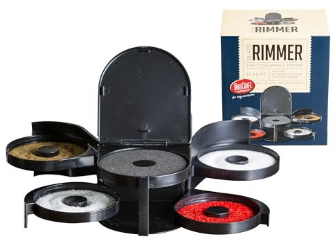 TableCraft Glass Rimmer, Multi-Colour, 15.88 x 17.78 x 10.8 cm