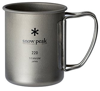 GDMONIN Snow Peak Titanium Einwandige Tasse 220