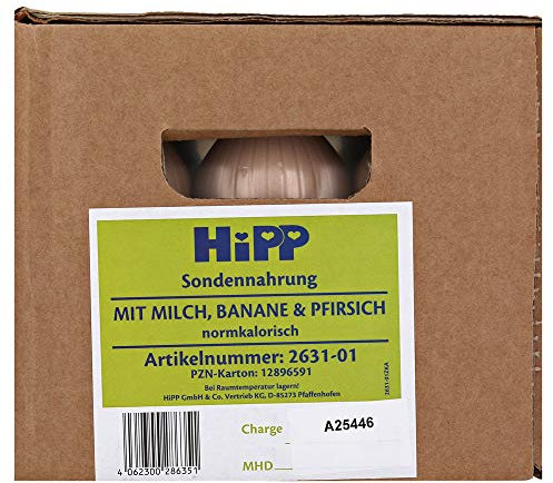 Hipp Sondennahrung normokalorisch 12x500ml, Milch. Banane und Pfirsich