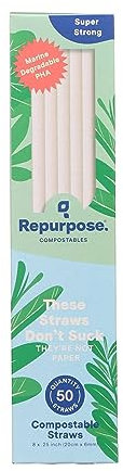 Repurpose, Eco-Bendy Straw, 50 Count