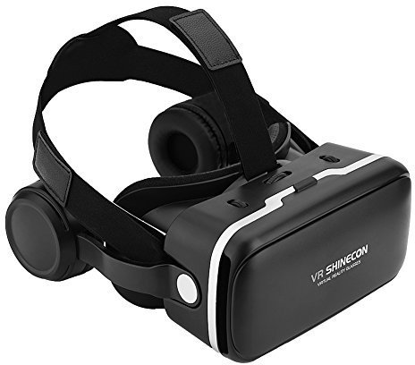 Cuffie VR, Occhiali 3D Cuffie da Realtà Virtuale per Giochi VR e Film 3D, Fit per 3.5-6.0 e Smartphone Android