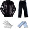for Adult Child MJ Michael Jackson Billie Jean Jacket Suit Dance Cosplay Costume, Set(top+pant+glove+sock), H:5.1-5.3 W:45-50kg