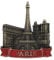 3D Paris France Metal Refrigerator Magnet Travel Souvenirs Fridge Magnet Home and Kitchen Decoration Magnetic Sticker Collection