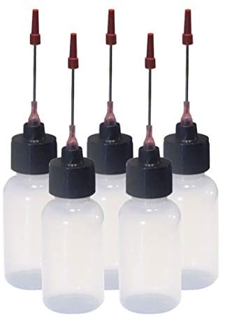 5-1 OZ Bottles with Stainless Needle tip for All Your Gun Oils …