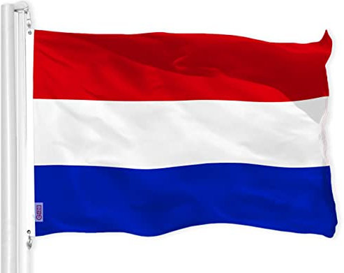 G128 niederlande (Dutch) Flagge | 3x5 füße | Printed 150d - Indoor/Outdoor, leuchtende Farbe, Messing tüllen, qualität Polyester, us usa Flagge, viel Dicker haltbarer als 100d 75d Polyester