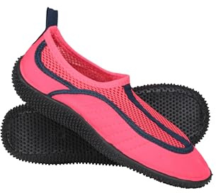 Mountain Warehouse Bermuda Kids Aqua Shoes - Neoprene Swim Shoes, Mesh Panels Wet Shoes, Lightweight Water Shoes, Slip On - Spring Summer, Beach, Water & Diving Pink 5