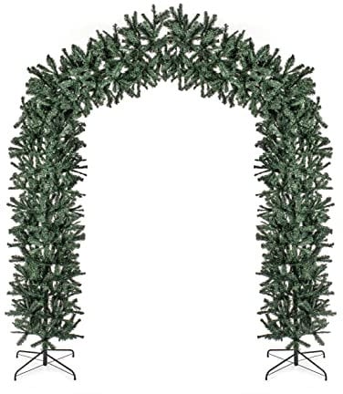 8ft (2.4m) Tall Premier Indoor / Outdoor Christmas Tree Arch in Green