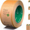 Pandabode Kraft Paper Packing Tape 48mm x 50m | Brown Paper Tape for Strong Parcel Packaging | 1/3/6/12 Pack | Recyclable & Eco Friendly (1)