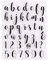 arriettycraft Kleinbuchstaben, Alphabet, Zahlen, klare Stempel für Kartengestaltung, Dekoration und DIY Scrapbooking