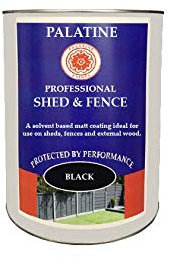 Palatine Professional Shed & Fence 2.5lt | Oil Based Paint for use on Sheds & Fences (Black)