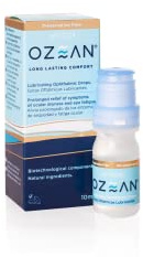 Ozean. Flacone da 10 ml di collirio senza conservanti per alleviare i sintomi dell'affaticamento degli occhi e della secchezza oculare