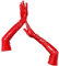 FEOYA Damen Latexhandschuhe Sexy Wetlook Latexhandschuhe Lang Sex Handschuhe Frauen Sexy Ellbogenlange Handschuhe Hell Glänzend Kostüm Damen Party Clubwear Tanzparty Nachtclub Kostüm F-Rot M