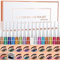 Eyeliner Bunt, MKNZOME 16 Farben Glitzer Eyeliner Flüssig Wasserfest Make Up Set Langlebiger Eyeliner Multifunktionale für Cosplay, Täglichen Gebrauch, Halloween, Weihnachten Party Make-up