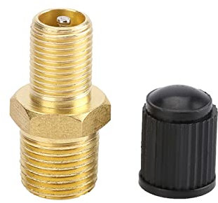 TKSE Valve de Compresseur D'air, 2 pièces Vannes de Remplissage de Réservoir de Compresseur d'air en Laiton 1/4 NPT MPT Réservoir Valve de Remplissag Bouchon