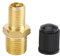 TKSE Valve de Compresseur D'air, 2 pièces Vannes de Remplissage de Réservoir de Compresseur d'air en Laiton 1/4 NPT MPT Réservoir Valve de Remplissag Bouchon