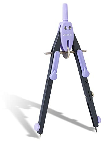 Aristo AR552744-23 BTS Schnellverstellzirkel (Kreise bis 340 mm Durchmesser, 2 Gelenke, Ersatzminen und Ersatznadel) neonlavender