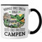 Trendation - Camping-Tasse Normale Opas Spielen Bingo, Coole Opas Campen Geschenk Opa-Camper (Schwarz)