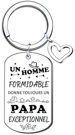 YJYJZX Porte-clés Cadeau Papa - Je t'aime - Pour Fête des Pères, Anniversaire, Noël et Famille