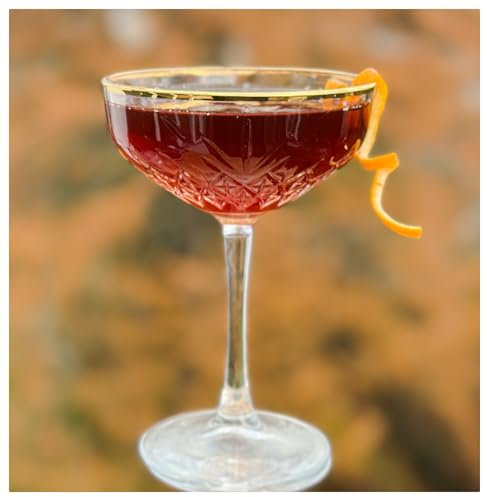 Topkapi Doro - Juego de 4 copas de champán, copas de champán, copas de vino espumoso con borde dorado, 270 ml, fabulosas para casa y fiestas