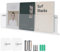 Hrokz Zeitungsständer Wand Kleben oder Bohrinstallation, 60cm Transparent Acryl Zeitungshalter Wand mit Dübel Schrauben Klebeschrauben, Modern Zeitschriftenständer Wand für Bad Toilette Wohnzimmer