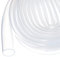 Rebower 1M(3Pieds) Tube en Silicone 12mm DI 14mm DE Transparent Tuyau en Plastique Industriel en Silicone Clair pour Pompage, Vidange, Irrigation, Brassage, 1/2 x 9/16