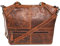 HillBurry Damen Shopper Blumenmuster | Handtasche aus hochwertigem Rindsleder - Vintage Elegante Fashion Bag Beutel | Umhängetaschen Schulterbeutel - Abendtasche | Schultertasche (Braun)