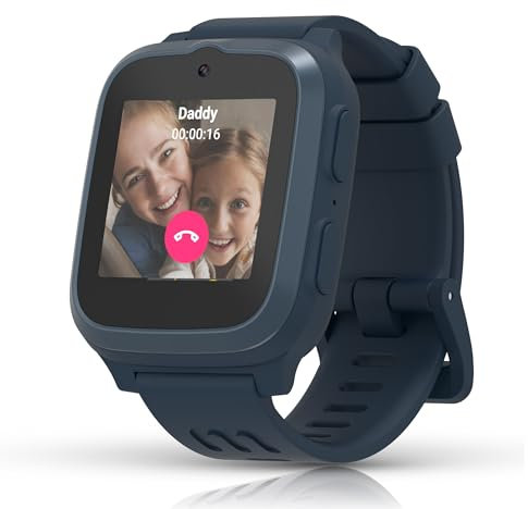 myFirst Fone S3+ Kinder-Smartwatch in Space Blue mit GPS, Musikplayer, Kamera, Anruffunktion und Schulmodus