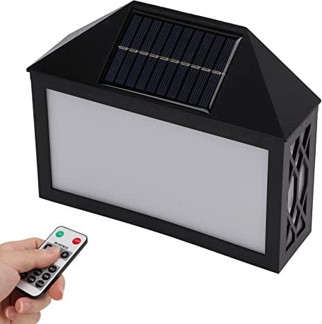 Solar LED Address Sign Outdoor Solar Address Light DIY Solar Address Numbers Solar Address Plaque with Remote Control for Gates Gardens