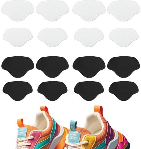 8 Paar Sneaker Fersen Patch, Schuhe Ferse Reparatur, Loch Reparatur, Leder Fersenschutz, Fersenpolster für die meisten Arten von Schuhen, große und kleine Größe