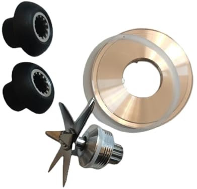 FHAJKTJB Mixer Universalmesser, Kompatibel for Bioomix T5300/Silber Kompatibel for Crest Mixer/Mixer Kompatibel for Caso 3000/Mixer Ersatzmesser