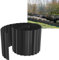 YUENFONG Flexible Rasenkante Beeteinfassung 30m Metall Verzinkt, Beetumrandung Beetabgrenzung Gartendekorativ, 15 cm Höhe Palisade Mähkante, 500 cm x 15 cm, Schwarz, (6 Stücke)
