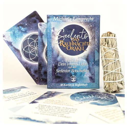 NGL Rauhnächte Kartenset Seelenreise: Rauhnacht Orakelkarten & weißer Salbei zum Räuchern I Rauhnacht Karten zum Jahreswechsel I als Rauhnachtset für Dein Rauhnächte Ritual