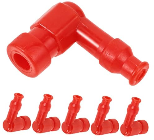 COSMEVIVI 10stücke Wasserdichte Gummikappe Für Zündkerzen Motorrad Roller Zubehör Hitzebeständig Stoßfest Hoher Druck Rot Langlebig Einfache Montage