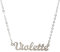 10:10 Personalized Name Necklace for Women – Shiny and Custom Stainless Steel Pendant, Adjustable Chain– Made in Italy