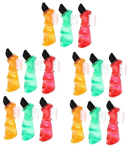 IWOWHERO 15 Stk Zahnbürste Zahnpasta Reinigungsbürsten für Zahnprothesen Ultra Schmuckreinigungsbürsten Stock prothesenbürste brush persönliche Prothese persönlicher Mini Plastik pp