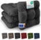 Beautissu 4er Set Premium Stuhlkissen 40x40 cm Anthrazit – UV-beständig & Robust Sitzkissen Outdoor 8 cm dick Polster für Balkonstühle – Gartenstuhl Sitzpolster Stuhl Kissen Indoor – HighLux SK