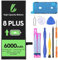 LL TRADER Battery for iPhone 8 Plus, 6000mAh High Capacity Lithium Polymer Battery with Repair Tools