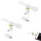 Rakiuty Mini Ventilador USB,2 En 1 Ventiladores De Teléfono Mini Portátil USB,Ventilador Portable Del Teléfono Móvil,para Android/Type-C,2 Pcs (Blanco)